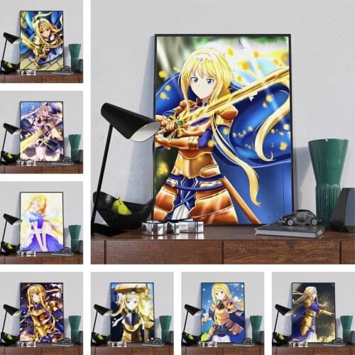 Cross Stitch Home Decoration Full Round Drill Diamond Picture Gift Handmade Embroidery Japanese Animation Painting Wall Sticker