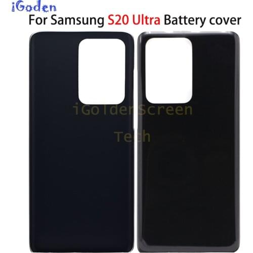 Back For Samsung Galaxy S20 Ultra Battery glass Back Cover Rear Door Case Repair Parts For Samsung s20Ultra S20 Ultra