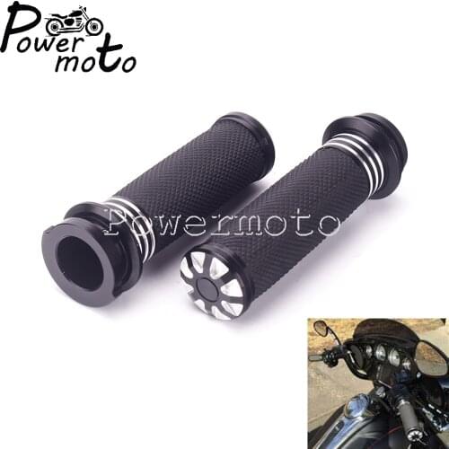 1" 25mm Handle Bar Electronic Throttle Handle Grips For Harley Electra Glide Road Glide Road King Street Glide FLTR FLHR FLHX