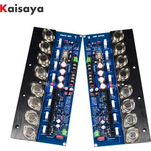 2pcs KSA100 MJ15024G MJ15025G Gold Sealed Tube Amplifier Board 100Wx2 HIFI Stereo Class A Amplifier Home Sound Theater T1372