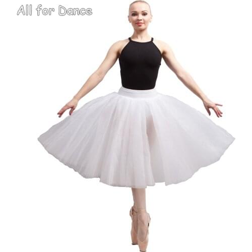 4 Layers Tulle With Pants Adult Ballet Dance Half Tutu Dance Wear For Lyrica Dance Practice Dance Dress