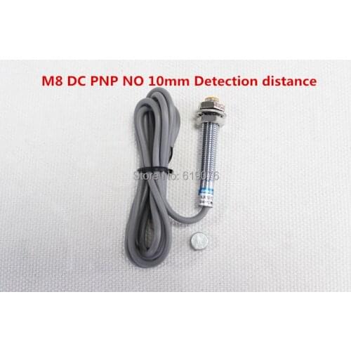 5Pcs M8 DC PNP NO 10mm Detection distance hall effect magnetic sensor NJK-5001A