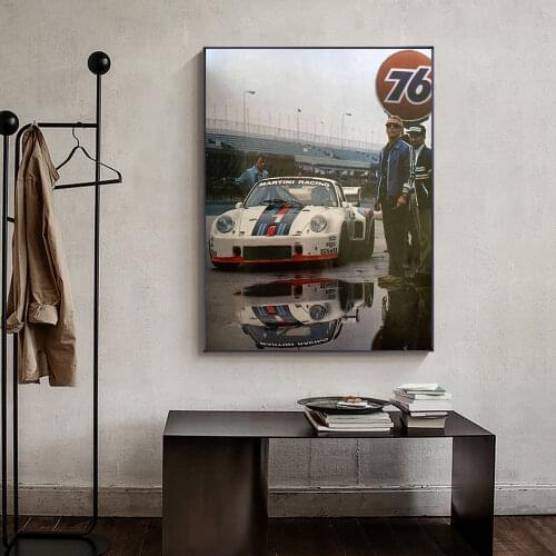24 Hours Of Le Mans Automobil Martini On Canvas Print Nordic Poster Wall Art Picture For Living Noom Home Decoration Frameless