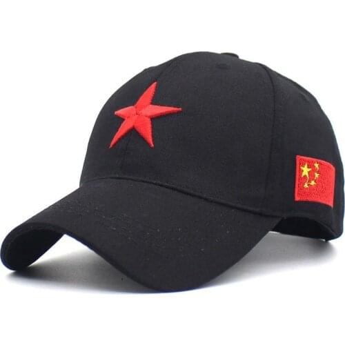Cartoon Chinese Flag Casquette Baseball Cap Adjustable Snapback Hats for Men and Women 203