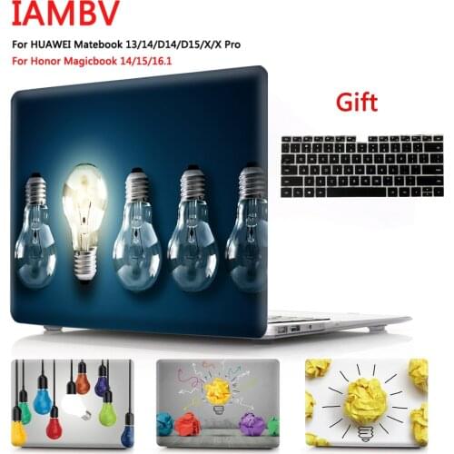 Color light bulb Case For huawei Matebook 2020 Mate 13 14 X Mate book X pro ,Case for Mate book D14 D15 MagicBook14 15 16.1+gift
