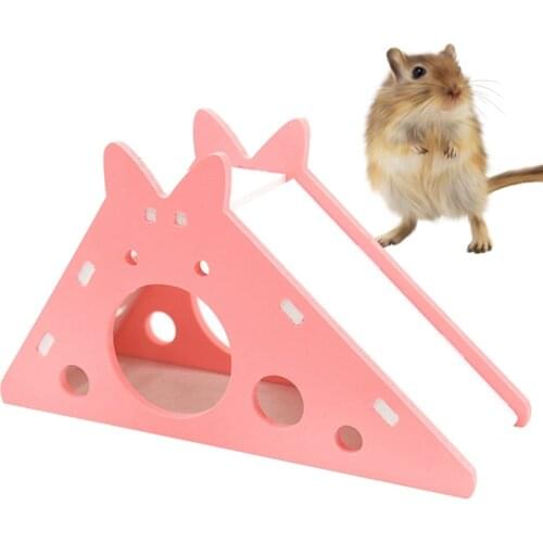 Hamster Slide Toy Hamster Accessories Hamster Cage House Small Animal Hideout Toys for Rodent/Guinea Pig/Rat/Hedgehog