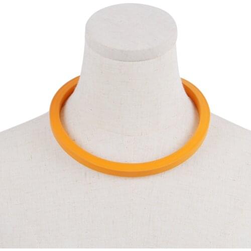 JID 2021 New Trend Ethnic Light Square Rope Choker Necklace Elasticity Street Wear Jewelry For Female Costume Accessories Thick