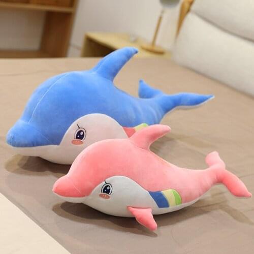 Kawaii Dolphin Plush Toy Baby Toys Kid Toys Plush Pillow Stuffed Plush Animal Girl Christmas Gifts Toys for Children Home Decor
