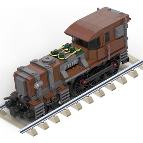 MOC Train Car Model Great Invention Steampunked Crocodile Locomotive Constructor Educational Toys Building Block Brick Kid Gifts