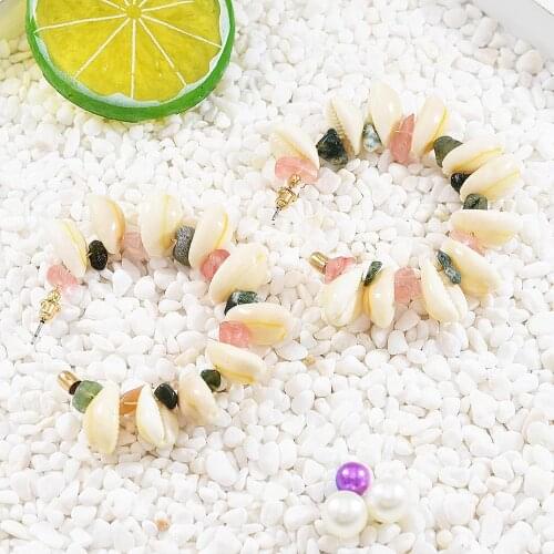 Fashion Brincos Sea Shell Conch Earrings 2020 for Women Gold Color Pendant Dangle Earring Femal Bohemian Beach Summer Jewelry