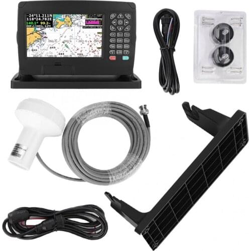 XF-607 7 inch Color Display Marine Navigator GPS Navigation Locator With Chart Intelligent voice measuring distance tide
