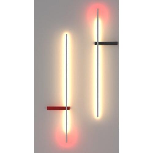 Nordic Wall Lamp Bedroom Modern Minimalist Creative Net Red Living Room TV Background Strip Wandlamp Bedside Novelty Lighting