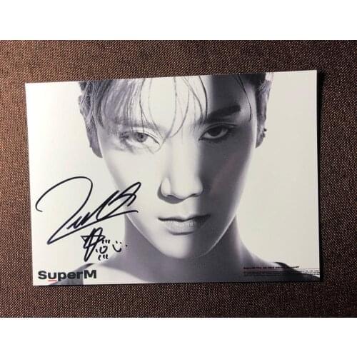 Hand signed SuperM TEN autographed photo NCT 127 5*7 092019N8