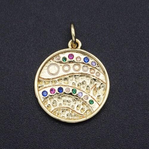 21x15mm 100% CZ Zircon DIY Jewelry Galaxy Milky Way Star Charm Pendant Wholesale Bracelet Making Charm