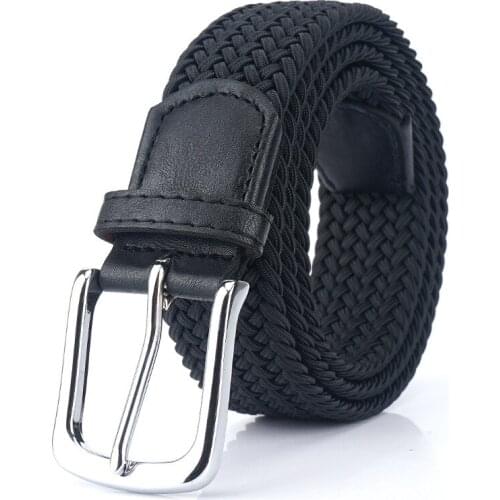 Pin buckle elastic woven elastic belt mens womens belt canvas belt belt pants belt comfortable movement
