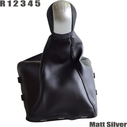 Manual 5 6 Speed Gear Shift Knob With Gaiter Boot For Opel Vauxhall Vectra C Vectra B Corsa Astra 2002-2005Car Accessories