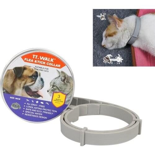 Silicone Pet dog repellent collar Personalized cat repellent flea Pet Deworming collar teddy dog collar Pets Accessories
