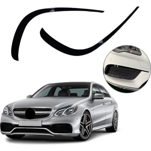 Car Front Bumper Splitter Spoiler Air Knife Covers Trim for Mercedes-Benz E-Class Coupe C207 2013-2016 AMG Line