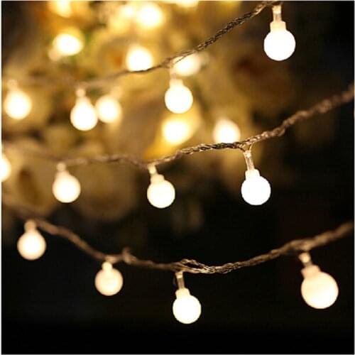 Led string lights with 40led ball AC220V EU holiday decoration lamp Festival Christmas Home lights outdoor lighting