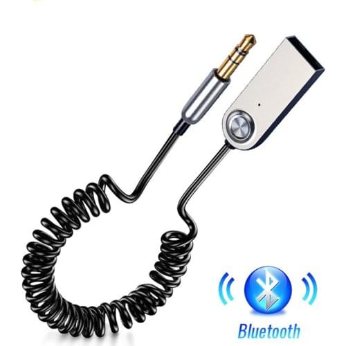 USB Bluetooth Receiver For Car 3.5 3.5mm Jack Aux Bluetooth 5.0 Adapter Wireless Audio Music Bluetooth Transmitter