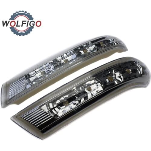 WOLFIGO L R Rearview Mirror LED Turn Signal Light Lamp Blink 876133J000 876233J00 for HYUNDAI Santa Fe Veracruz IX55 2007-2012