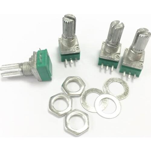20pcs/lot B10K potentiometer Single joint potentiometer sealed volume adjustable potentiometer RV09 10K potentiometer