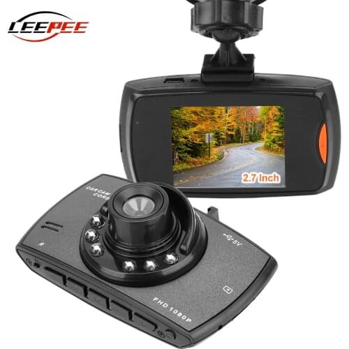 Car DVR Dash Cam Camera Driving Video Recorder DashCam Night Vision 2.7" HD 16G 32G Memory Card Suction Cup Auto Accessories