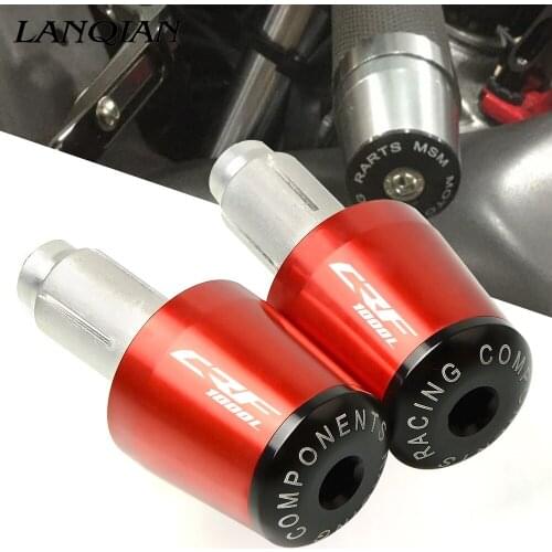 CNC Motorbike Handlebar Grips Ends Handle Bar Cap End Plugs For HONDA CRF1000L CRF 1000L AFRICA TWIN 2015 2016 2017 2018