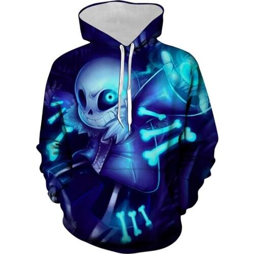 Undertale Cosplay Costume Sans Frisk Cosplay Hoodies Men Women Hooded Jacket 3D Printed Coat Sportswear Sweatshirts S-5XL