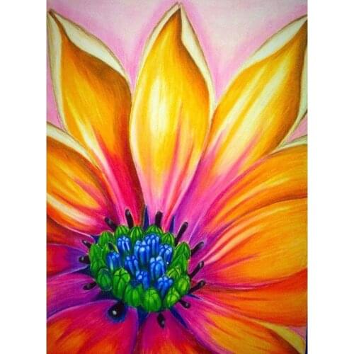 LaoJieYuan Diamond Painting Full Drill Square Flower Diamond Embroidery Rhinestone Picture Mosaic Christmas Decoration