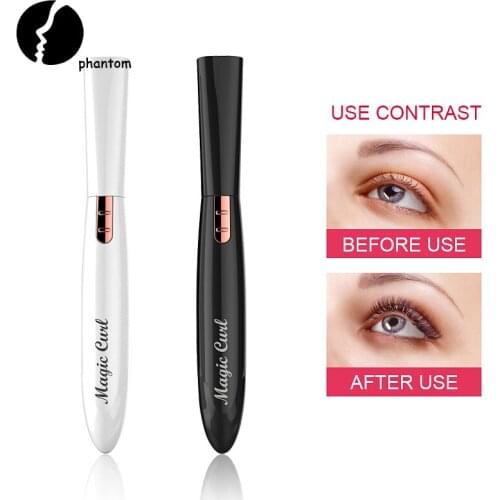 New Electric Eyelash Curler Battery Mini Adjusted Heated Eyelash Long Lasting Ironing Eyelash Curler Beauty Makeup Tool Drop Sh