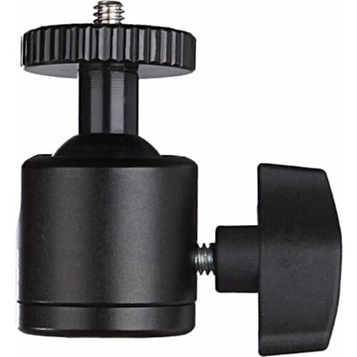 Camera Tripod Mini Ballhead Ball Head Hot Shoe Adapter for DSLR Camera Camcorder Ring Flash Light