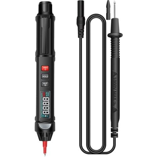 ANENG A3008 Pen Multimeter 6000 Counts Digital Multimeter LCD Display Backlight Flashlight NCV Auto-off for Voltage Current