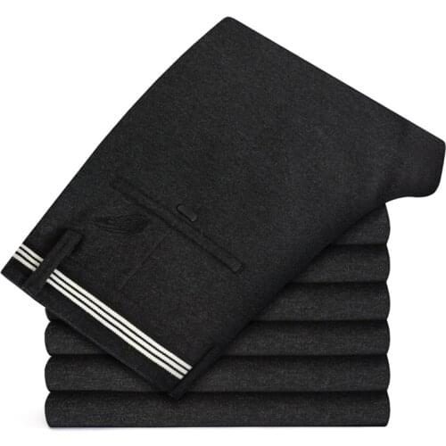 Men Suit Pants Autumn winter Mens Dress Pantalon hommer Business Office Classic Loose Trousers Formal Male Suits Pant Big Size