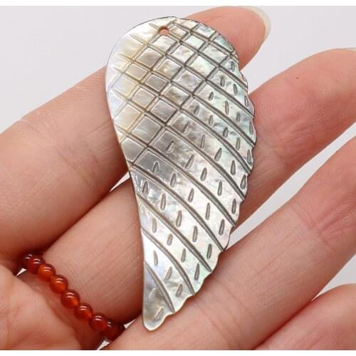 New Natural Freshwater Abalone Shell Pendant Handmade Crafts Making DIY Necklace Bracelet Jewelry Accessories 24x52 Mm