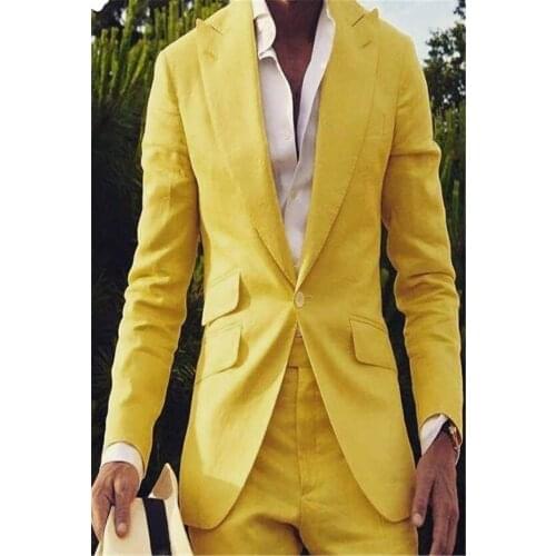 Jacket+Pants)Wedding Men Suits 2020 Two Piece Groom Tuxedos Men Party Suit Custom Made Groomsmen Suits Prom Costume Homme