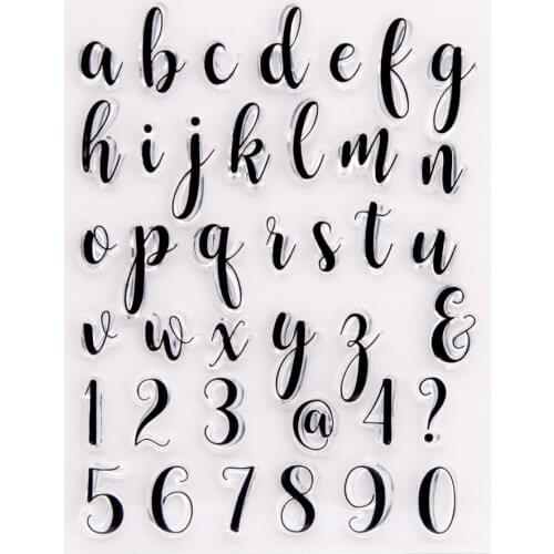 WAX SEAL Silicone Clear Stamps For Scrapbooking STENCIL SMALL LETTERL DIY PAPER Album Cards MAKING Transparent RUBBER Stamp