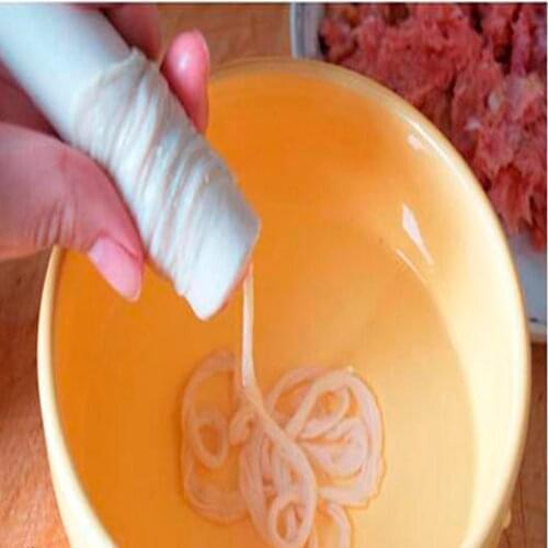 Sausage Packaging Tools 5Pc Casings for Sausage Salami Caliber 50Mm Length:50Cm Each + Funnel Meat Filler Tools Inedible Casing