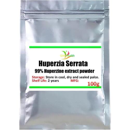 High quality 99% organic huperzine extract, huperzine powder, dietary supplement, improve memory and mental function