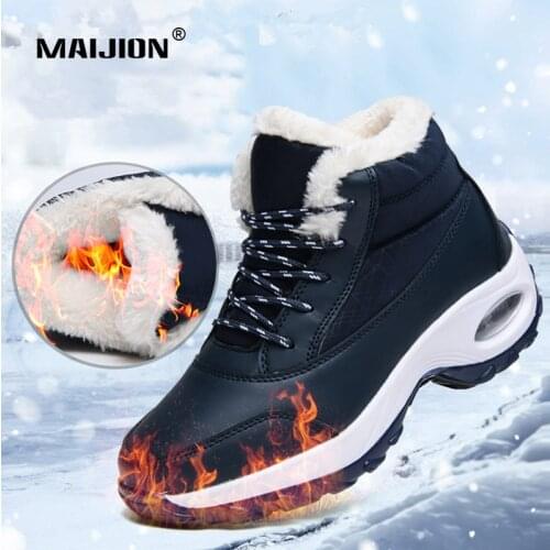 Winter Ankle Snow Boots Women Waterproof Trekking Sneakers Plush Warm Female Casual Cotton Shoes Soft Non-slip High Quality