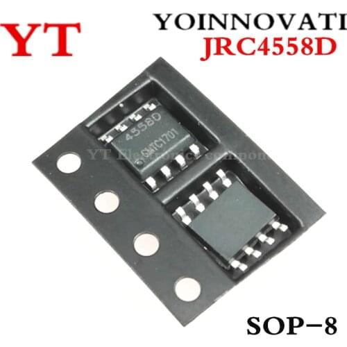 100pcs/lot JRC4558D JRC4558 NJM4558D 4558 SOP8 IC Best quality