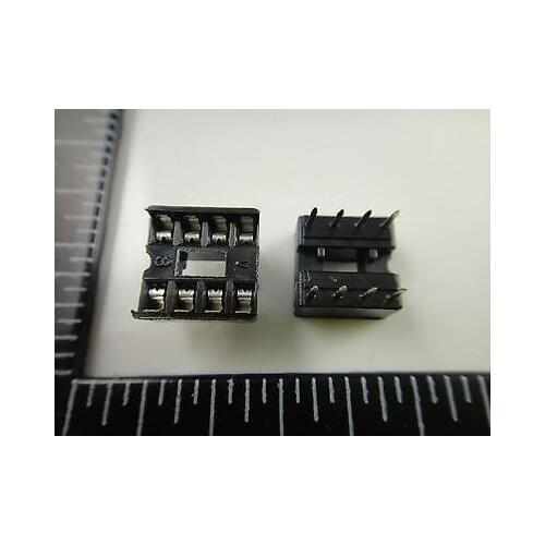 200pcs 8 Pin 2.54mm DIP SIP IC Sockets Adaptor Solder Type