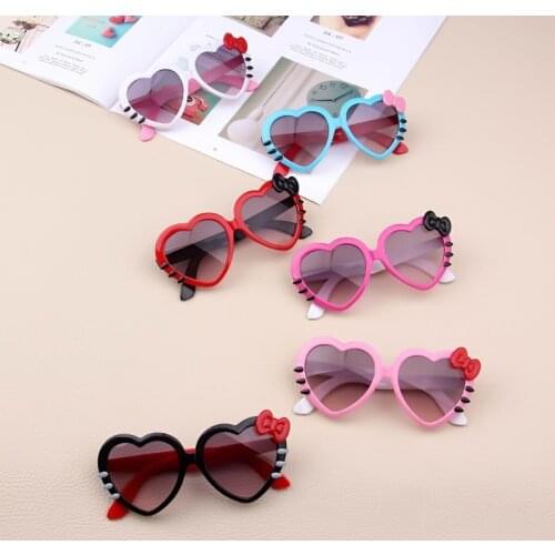 2020 Sunglasses for Kids Girls Boys Heart Bowknot Anti-UV Sunglasses Party Photography Outdoor wear