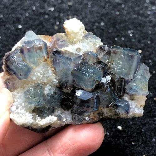 64.3g natural blue-green fluorite mineral ring vein healing teaching specimen stone decoration collection ornaments