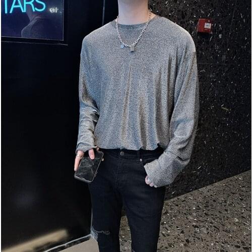 Shining Luxury T Shirt Men Vintage T Shirts Men Hip Hop T Shirt Men Home 2021 Spring Tshirt Gold Black Stranger Things