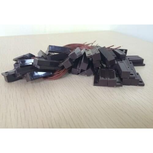 Black 50pairs/lot wired N.C door magnetic contacts reed switches