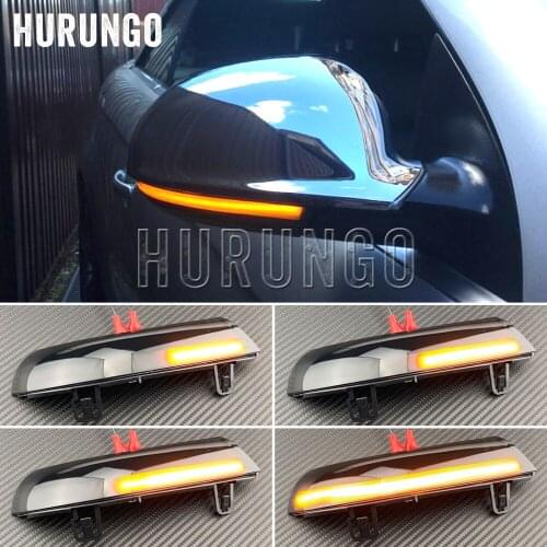 Black For VW GOLF 5 GTI V MK5 Jetta Passat B5.5 B6 Sharan Superb EOS Dynamic LED Turn Signal Light Side Wing Mirror Indicator