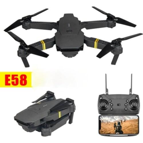 E58 RC Quadcopter Profissional Obstacle Avoidance Drone Dual Camera 1080P 4K Fixed Height Mini Dron Helicopter Toy