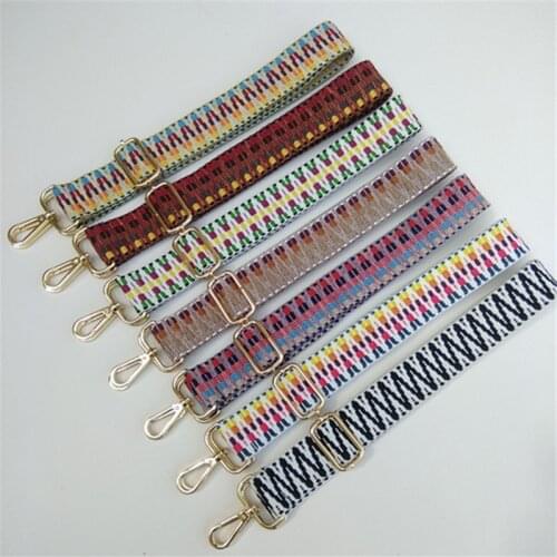 JYSHINE 130CM Bag Strap for O Bag Straps Cross Body Nylon Decorative Rainbow Adjustable Handbag Hanger Purse Belt Bag Straps