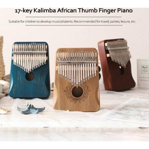 Kalimba 17 Keys Kalimba African Thumb Finger Piano Wood Kalimba Portable Musical Instrument thumb piano hot sell